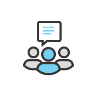 users chat online icon
