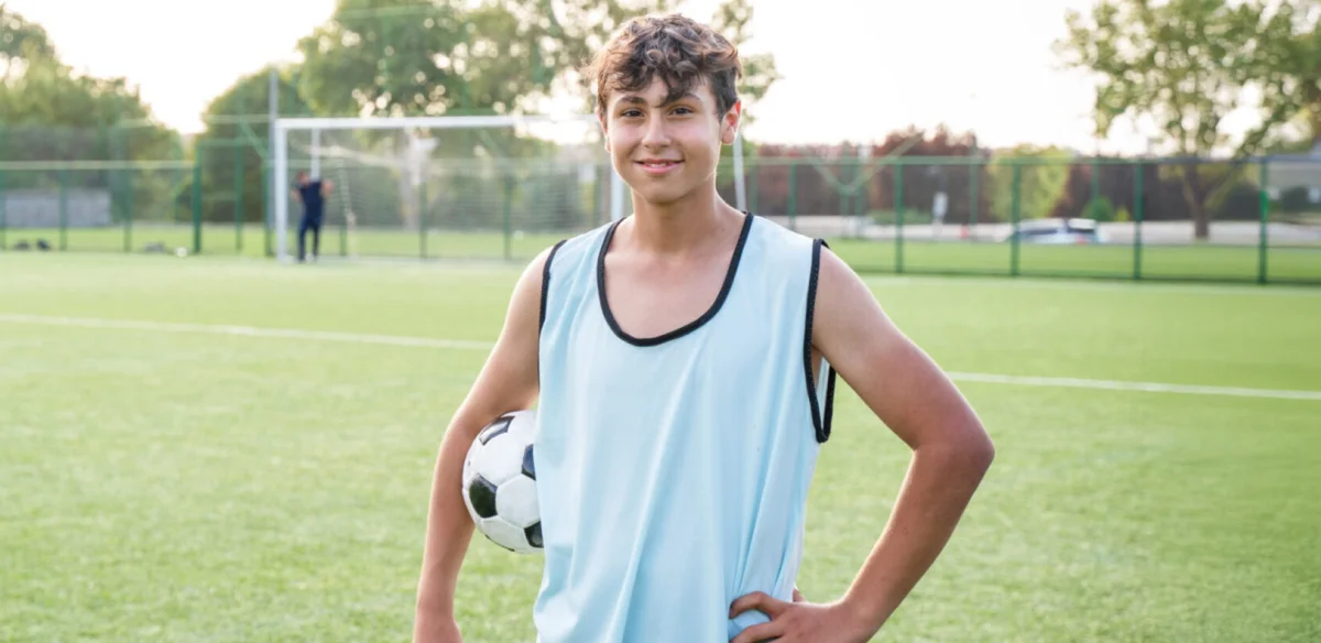 soccer player in the field